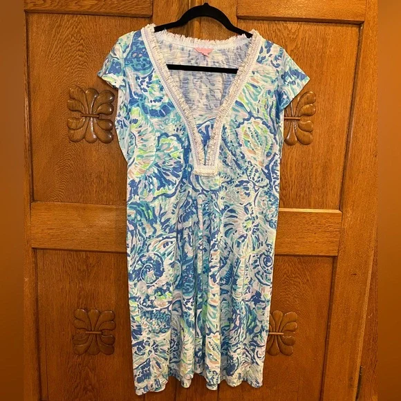 Lilly Pulitzer “Zandra” Dress – Medium – Blue/Green - Picture 4 of 9